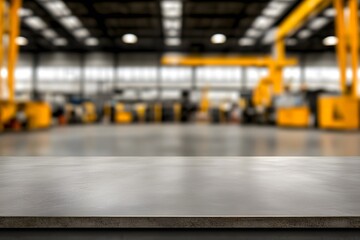 Blurred Background of an Industrial Workshop &ndash; A Dynamic Scene Highlighting Tools, Machinery, and Craftsmanship in Action