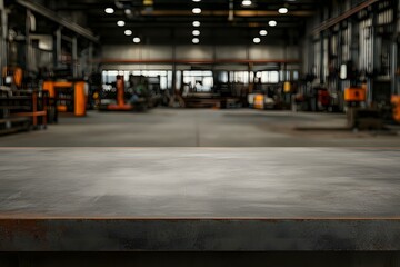Blurred Background of an Industrial Workshop &ndash; A Dynamic Scene Highlighting Tools, Machinery, and Craftsmanship in Action