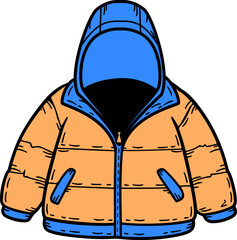 Hand Drawn Winter Jacket