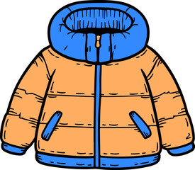 Hand Drawn Winter Jacket