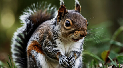 Obraz premium A close up from a squirrel