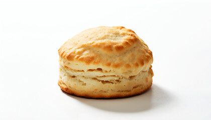 Freshly baked, fluffy biscuit showcasing a golden crust and soft interior, ideal for culinary visuals and baking enthusiasts.