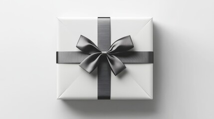 A rectangular gift box with a matte finish and detailed shadows, centered on a white background