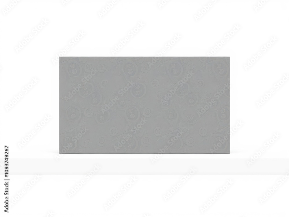 Poster floating business card mockup with a modern and minimalistic design, featuring a white card hovering