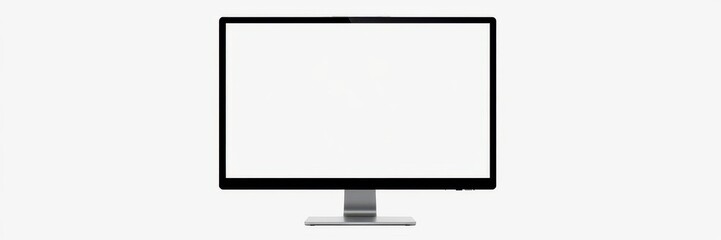 Mockup template of laptop computer desktop monitor screen, computer, blank