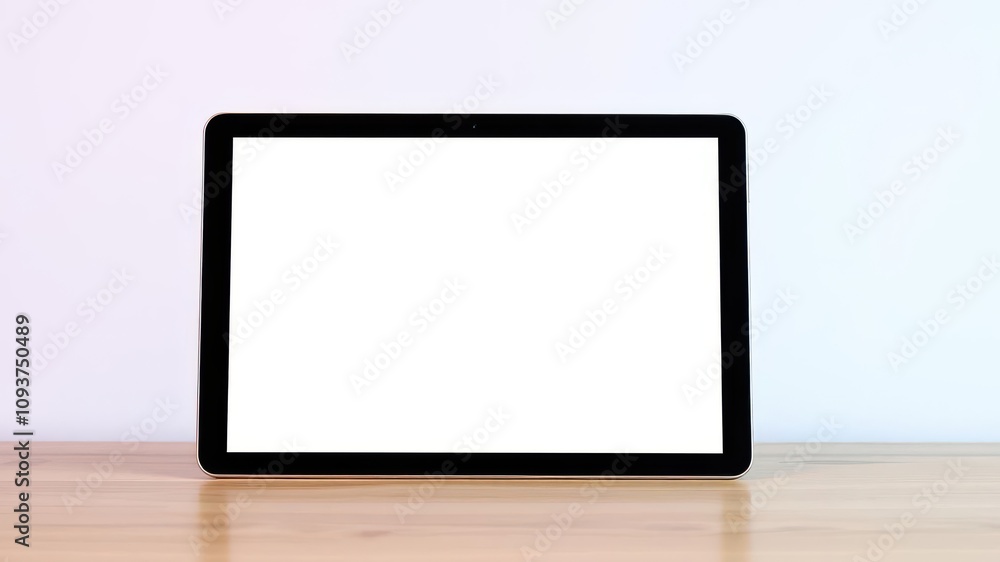 Poster tablet mockup featuring a blank screen ideal for showcasing app and responsive web design, mockup, d