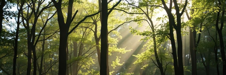 Obraz premium A collection of various shapes and sizes of dappled light shadows created by tree branches and leaves in a forest setting, light, sizes, trees