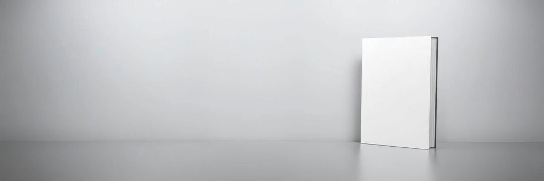 A realistic book cover mockup template with customizable background for easy editing, realistic, publication, showcase