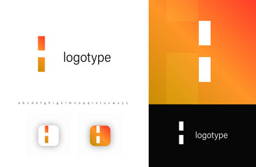 Fototapeta premium Minimal geometric monogram, negative space letter H, sleek corporate logo, edgy modern typography, clean logotype symbol, contemporary tech identity, stylish emblem design. Vector illustration.