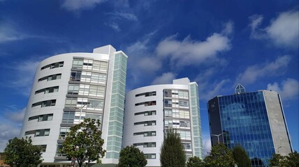 Edificios de una urbanización de Santiago de Compostela, Galicia