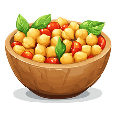 Chickpeas in a Simple Bowl