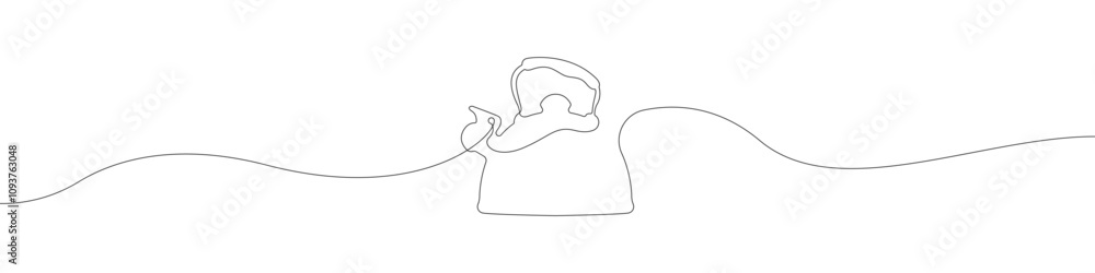 Poster kettle icon line continuous drawing vector. one line kettle icon vector background. kitchen kettle i