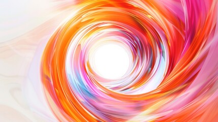 Obraz premium Vibrant digital swirls on a minimalist backdrop, Centralized white space for text