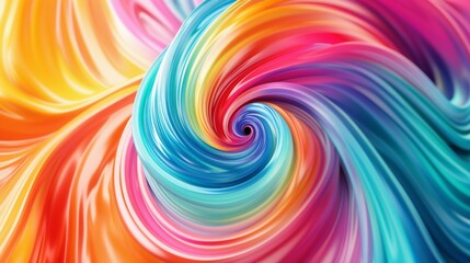 Vibrant digital swirls on a minimalist backdrop, Centralized white space for text