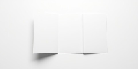 Naklejka premium Folder die cut mock up template for showcasing designs or branding, includes realistic shadows and highlights, stationary, folder, print