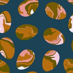 Easter seamless pattern with eggs for wallpaper and fabrics and textiles