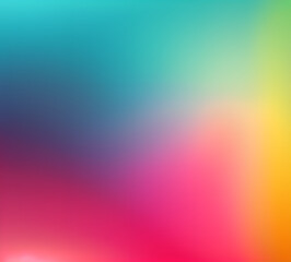 Obraz premium Wave of mixed beautiful gradient colors. smooth transitions. composition and leaking light exposure. Rainbow background. Modern design template. High quality 8k. generative ai