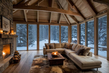 A heaven of rustic charm and cozy tranquillity nestled amidst the craggy embrace of mountainous peaks