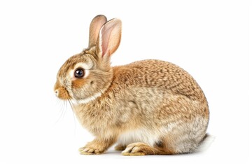 Fototapeta premium Bunny against white backdrop