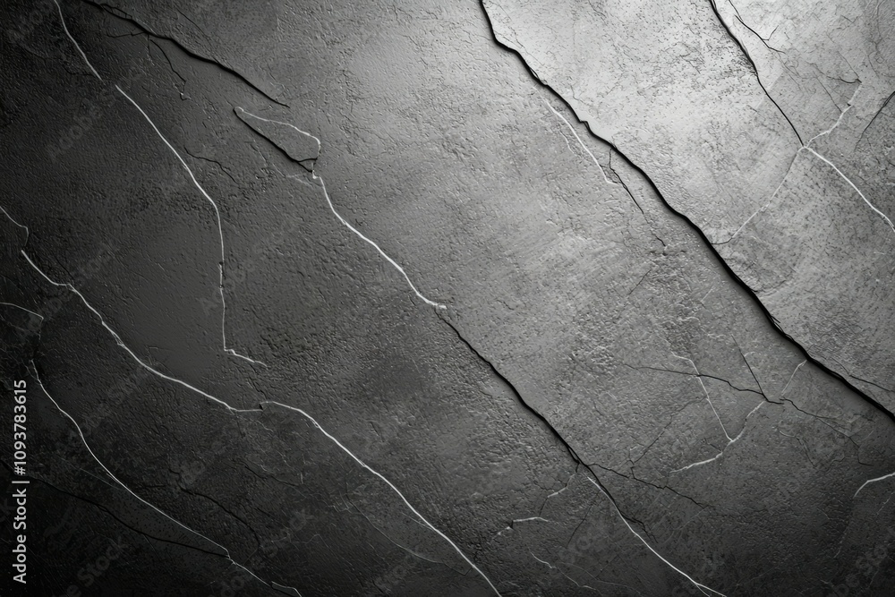 Poster dark slate texture with cracks and subtle rough patterns