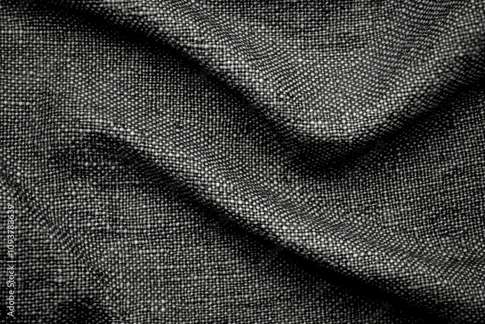 Aufkleber gray textured fabric with subtle wave patterns and detailed weave