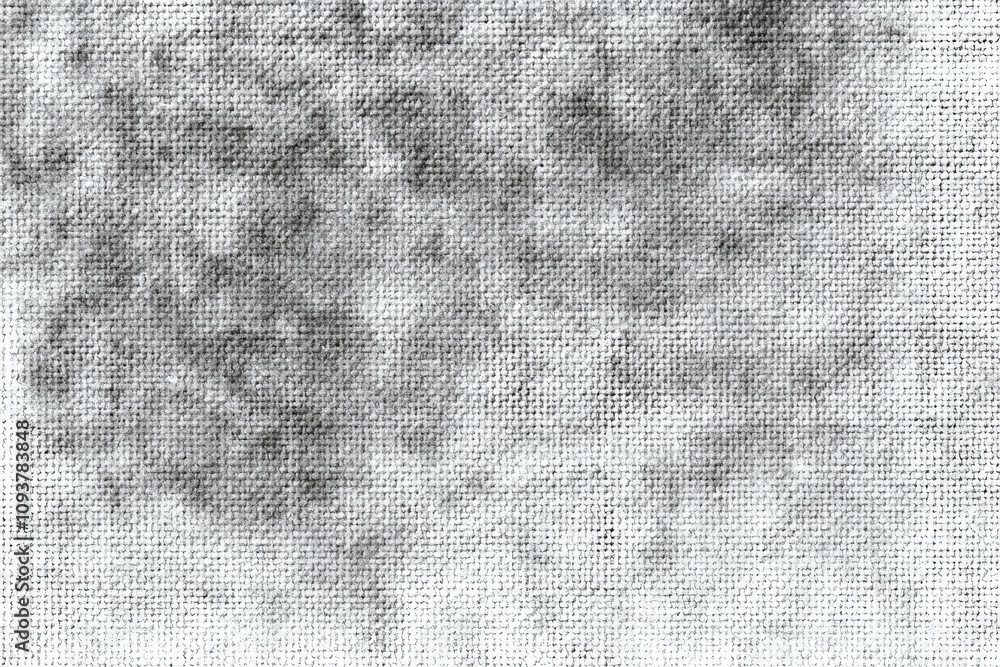 Poster textured gray canvas background with distinctive fabric weave pattern