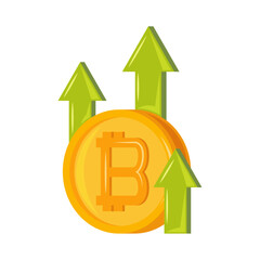 bitcoin finance cryptocurrency icon