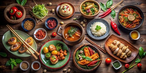 Authentic Asian Cuisine Experience Featuring Vibrant Dishes, Fresh Ingredients, and Traditional Cooking Techniques in an Inviting Atmosphere for Food Lovers