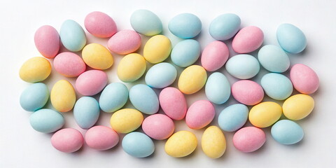 Obraz premium Colorful Easter eggs for festive designs, holiday greeting cards, and spring-themed blogs - perfect for egg hunt illustrations and seasonal decor inspiration