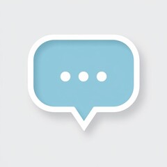 Naklejka premium chat icon on button