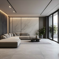 3d rendered photo of modern designs of sealing in rooms and lounge
