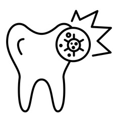 Toothache and Tooth Infection Icon