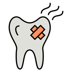 Toothache and Tooth Infection Icon