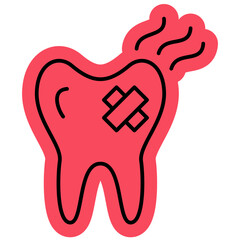 Toothache and Tooth Infection Icon