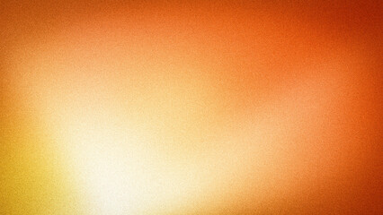 A vibrant abstract gradient background with warm orange, yellow, and white hues, enhanced by a subtle grainy texture, perfect for energetic designs and wallpapers