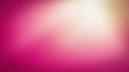 A radiant gradient background blending vibrant pink, magenta, and soft cream hues, enhanced by a grainy texture, perfect for 4K wallpapers and creative designs