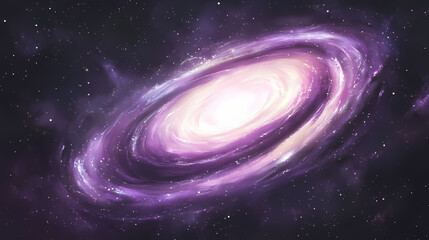 Fototapeta premium Stunning spiral galaxy surrounded by cosmic dust on transparent. Cosmic Spiral Nebula. Illustration