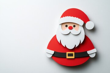 Charming and Colorful Santa Claus Figure Perfect for Holiday Decor, Kids' Crafts, Greeting Cards, and Festive Celebrations Featuring Classic Red and White Colors