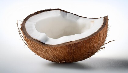 coconut on a white background