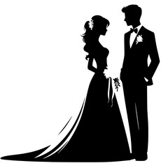 Romantic bridal silhouette