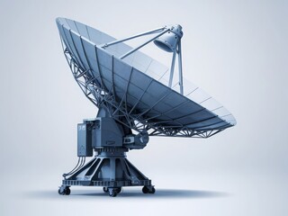 High-Precision Satellite Dish Antenna for Data Reception. Innovative satellite dish antenna designed for efficient data reception and transmission in a modern tech environment.