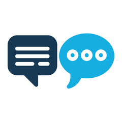 Obraz premium Chat icon vector design element. Talk bubble speech sign. Dialogue balloon for mobile app or web site