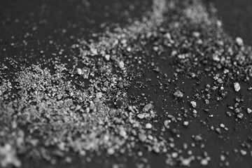 Macro shot of particles on floor