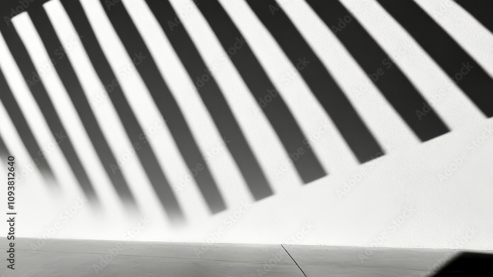 Poster dancing shadows transform a blank wall into a canvas of light and dark interplay