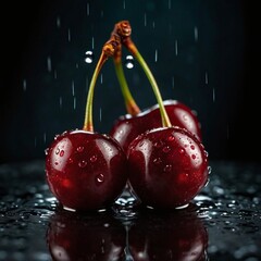 cherries in water