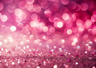 Captivating Pink Background with Bokeh Effect for Creative Projects and Designs, Ideal for Websites, Social Media, and Print Materials, Evoking a Soft and Dreamy Atmosphere