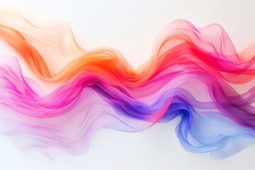 Fototapeta premium Vibrant holi powder trails create abstract patterns on a clean white background