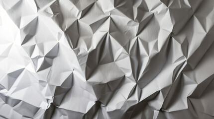 Obraz premium Organic Crumpled White Paper Texture - Eco-Friendly Background Design