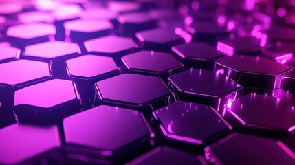 Abstract Purple Hexagon Pattern Background Image