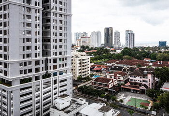 Fototapeta premium Architecture buildings Penang malaysia houses street views